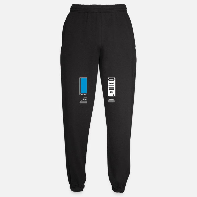 Keyboard Mouse Screen Computer - Unisex Joggers - black