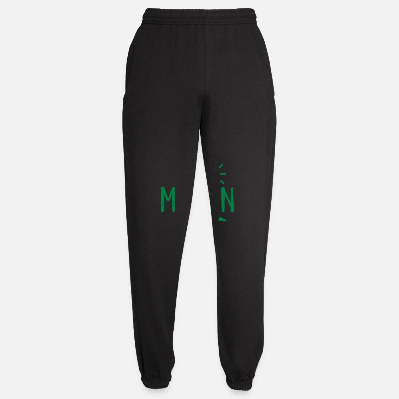 MOIN lettering with lighthouse - Unisex Joggers - black