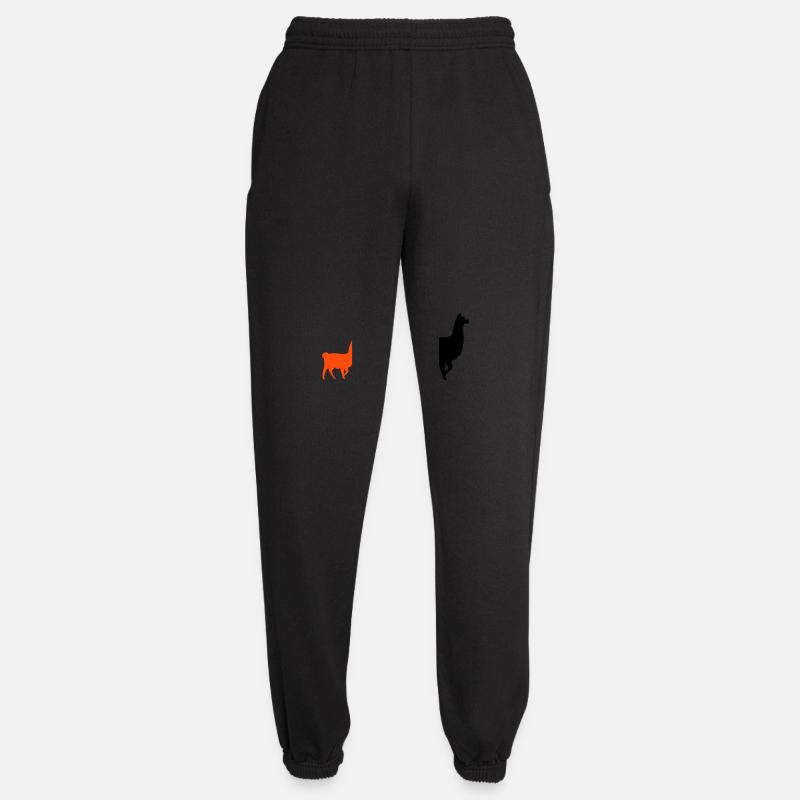 lama family - Unisex Jogginghose - Schwarz