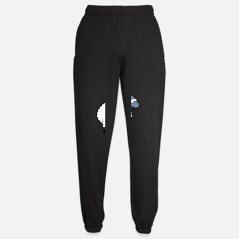 Lustiges lachendes Schaf - Unisex Jogginghose - Schwarz