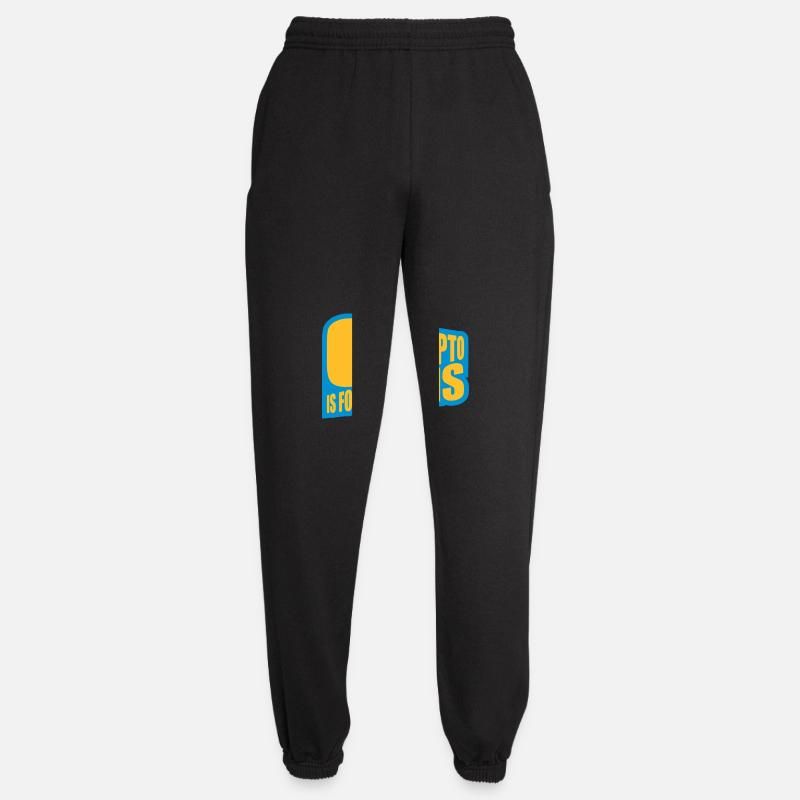 crypto is for virgins - Unisex Jogginghose - Schwarz