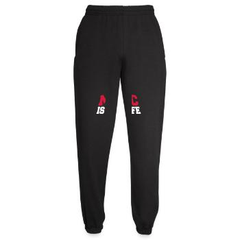 La musique est ma vie Musik ist mein Leben liebe spruch - Pantalon de jogging unisexe - noir - Devant - AI Model Female 172 light (172cm)