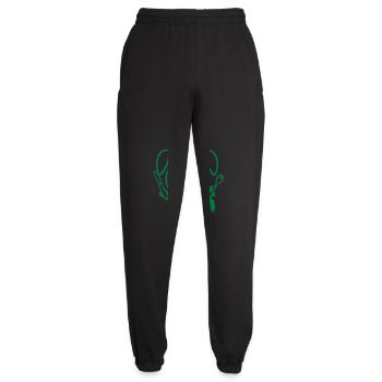 Bunny Carrot Carrot Mouth Eating Hunger Hole Vegetables - Unisex Joggers - black - Front - AI Model Female 172 light (172cm)