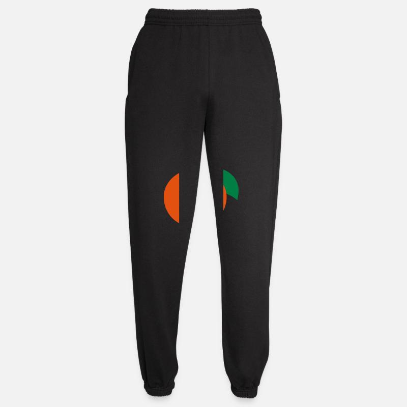 Orange - Unisex Jogginghose - Schwarz