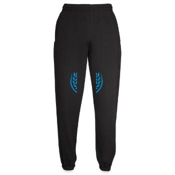Father 2 daughters Laurel wreath - Unisex Joggers - black - Front - AI Model Female 172 light (172cm)
