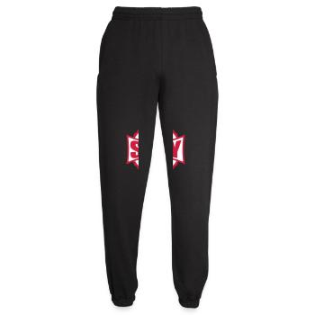 lets stay strangers quote - Unisex Joggers - black - Front - AI Model Female 172 light (172cm)