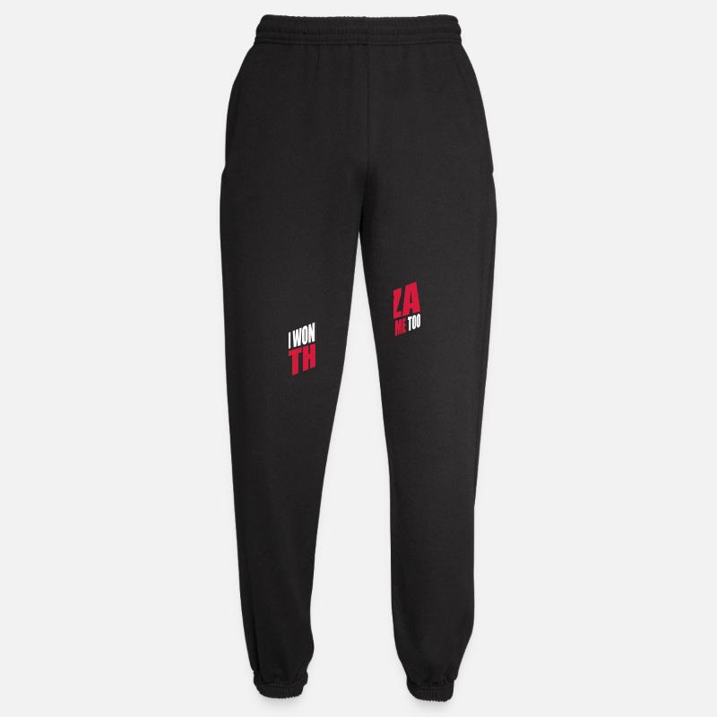 pizza thinks about me - Unisex Joggers - black