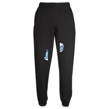 Süße Katze Comic Sprechblase Meow Miau Cartoon Fun - Unisex Jogginghose - Schwarz - Vorne - AI Model Female 172 light (172cm)