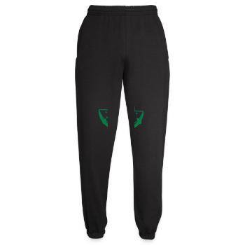 Pinguin isst Melone Obst lecker Hunger beißen Cool - Unisex Jogginghose - Schwarz - Vorne - AI Model Female 172 light (172cm)