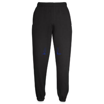 Einhorn Elefant schlecht gelaunt wütend traurig - Unisex Jogginghose - Schwarz - Vorne - AI Model Female 172 light (172cm)