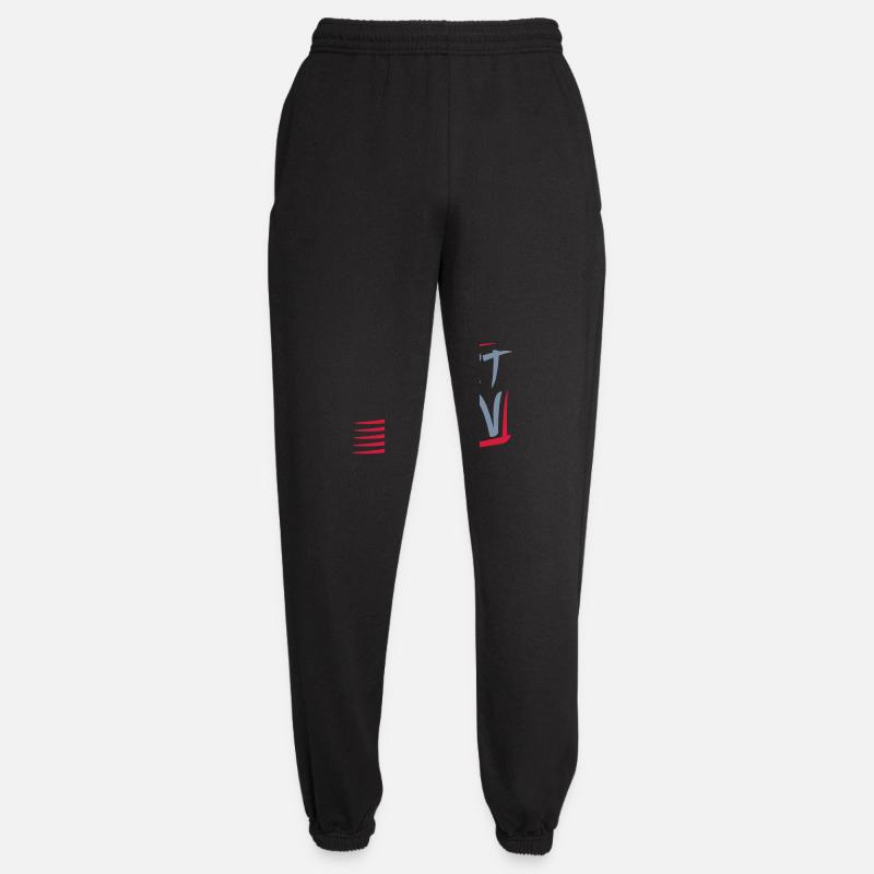 Logo Just Run Design - Unisex Jogginghose - Schwarz