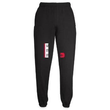 lets stay strangers quote - Unisex Joggers - black - Front - AI Model Female 172 light (172cm)