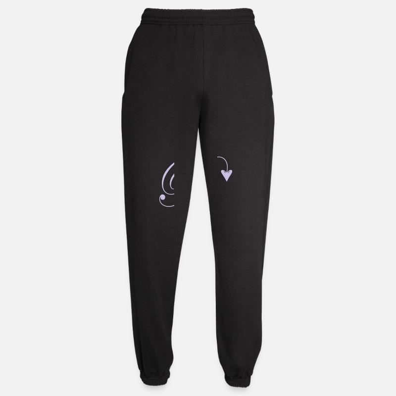 Monogramme P Coeur Vigne - Pantalon de jogging unisexe - noir