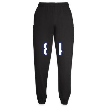 84 Zahl Symbol - Unisex Jogginghose - Schwarz - Vorne - AI Model Female 172 light (172cm)
