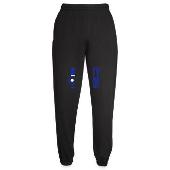 Fête Hard DJ Sir Monocle Chapeau Haut de forme Cool Gentleman - Pantalon de jogging unisexe - noir - Devant - AI Model Female 172 light (172cm)