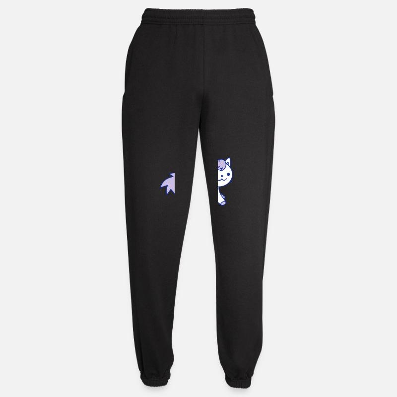 Little Pony Cat Face Équitation - Pantalon de jogging unisexe - noir