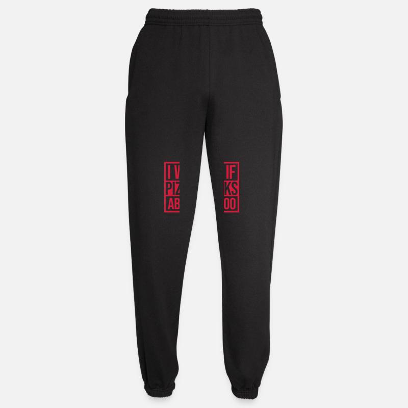 pizza thinks about me - Unisex Joggers - black