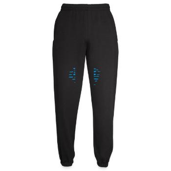 Wasser Spiegelung Wellen - Unisex Jogginghose - Schwarz - Vorne - AI Model Female 172 light (172cm)