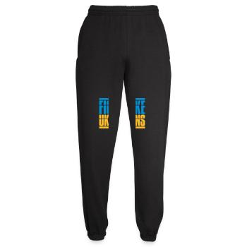 fight like ukrainians Zitat - Unisex Jogginghose - Schwarz - Vorne - AI Model Female 172 light (172cm)