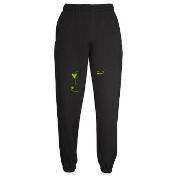 Monogramm T Herz Ranke - Unisex Jogginghose - Schwarz - Vorne - AI Model Female 172 light (172cm)