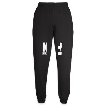 Cooles Alpaka No Prob Llama Meme Fun Spruch - Unisex Jogginghose - Schwarz - Vorne - AI Model Female 172 light (172cm)