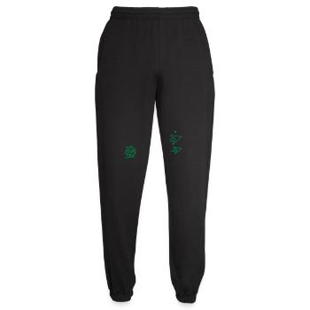 direction des flèches avec croissant de lune - Pantalon de jogging unisexe - noir - Devant - AI Model Female 172 light (172cm)