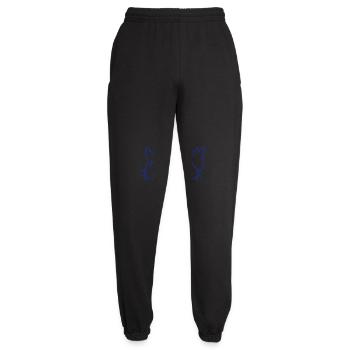 2 chats couple femme homme deux couples Saint-Valentin - Pantalon de jogging unisexe - noir - Devant - AI Model Female 172 light (172cm)