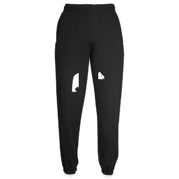 polar bear - Unisex Joggers - black - Front - AI Model Female 172 light (172cm)