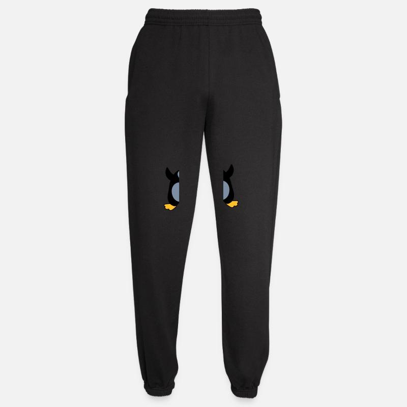 2 cute penguins dancing - Unisex Joggers - black
