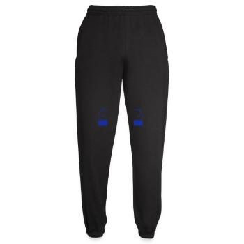 2 Enten Ball spielen Schwimmbad Wasser Meer Urlaub - Unisex Jogginghose - Schwarz - Vorne - AI Model Female 172 light (172cm)