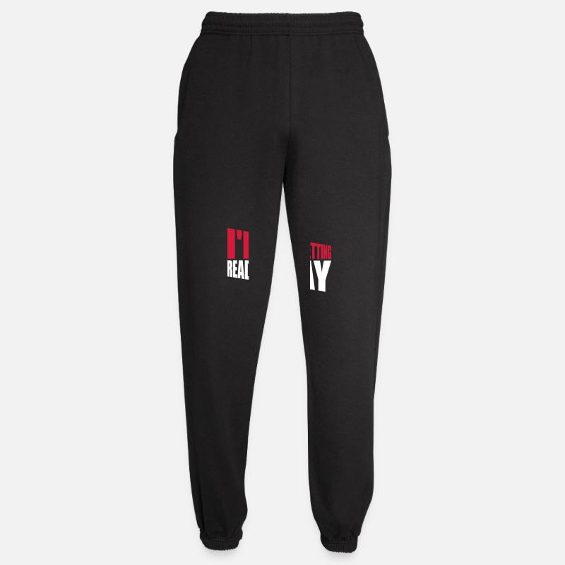 not getting ready today - Unisex Jogginghose - Schwarz