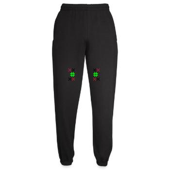 Winter Norway Pattern - Unisex Joggers - black - Front - AI Model Female 172 light (172cm)