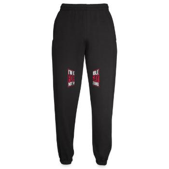 what I say quote - Unisex Joggers - black - Front - AI Model Female 172 light (172cm)