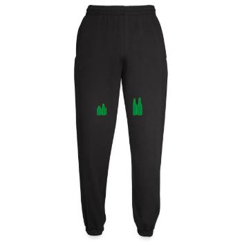 Bouteilles de bière - Pantalon de jogging unisexe - noir - Devant - AI Model Female 172 light (172cm)