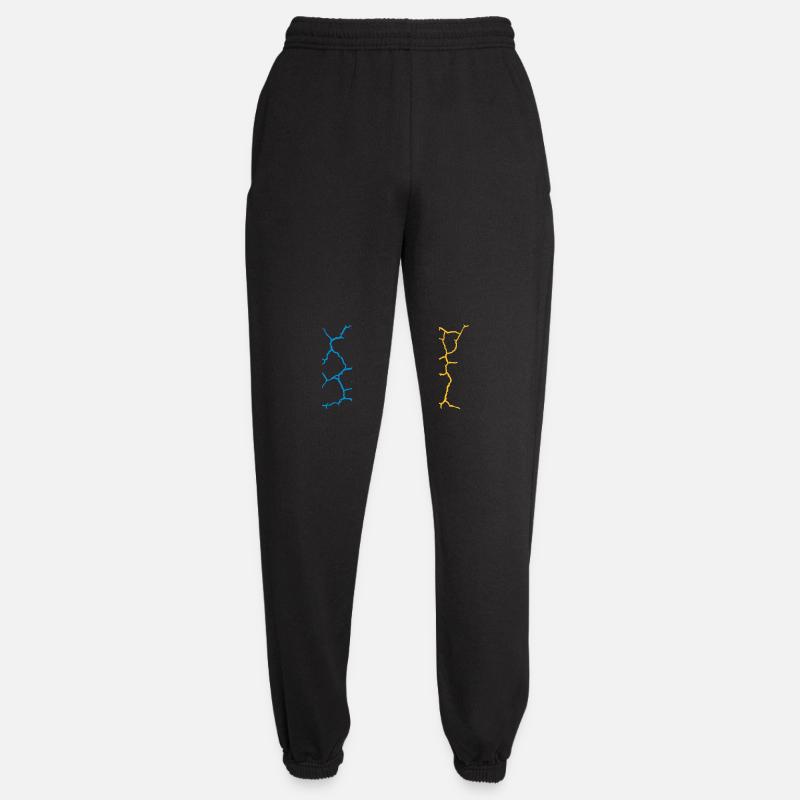 Boden Risse Muster Bunt - Unisex Jogginghose - Schwarz