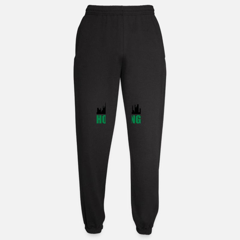 hongkong skyline - Unisex Jogginghose - Schwarz