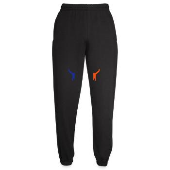 2 chats amis équipe deux pattes mains bienvenue - Pantalon de jogging unisexe - noir - Devant - AI Model Female 172 light (172cm)