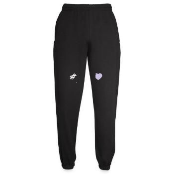 Love Heart - Unisex Joggers - black - Front - AI Model Female 172 light (172cm)