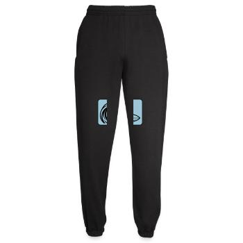 Surfbrett Welle - Unisex Jogginghose - Schwarz - Vorne - AI Model Female 172 light (172cm)