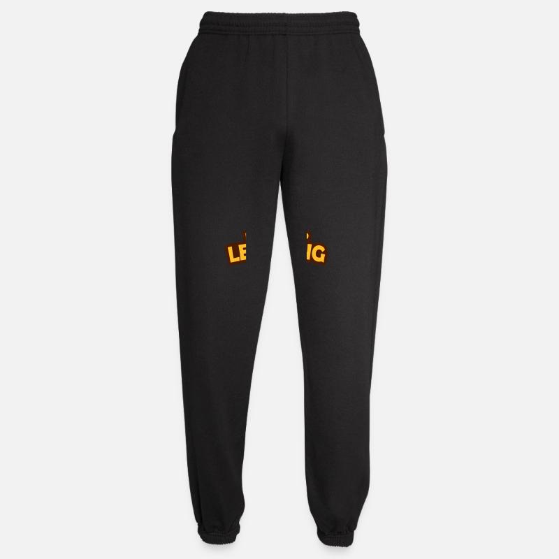 never stop learning quote - Unisex Joggers - black
