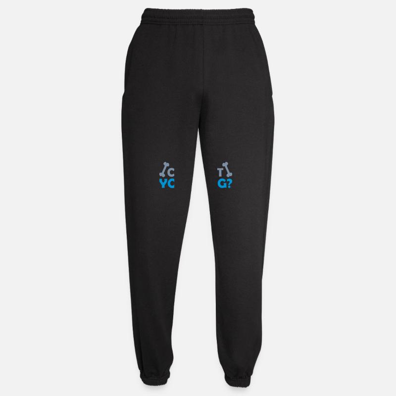 Pet your Dog Spruch - Unisex Jogginghose - Schwarz