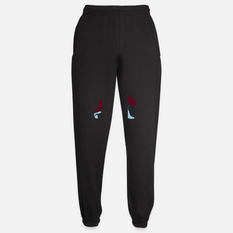 braunbär silhouette berge - Unisex Jogginghose - Schwarz