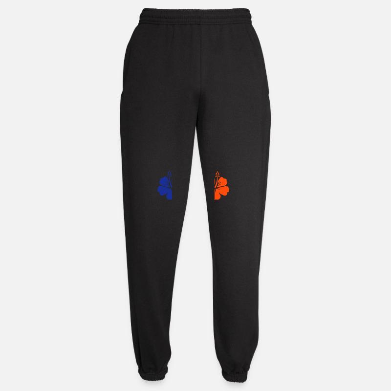 blume hibiskus - Unisex Jogginghose - Schwarz