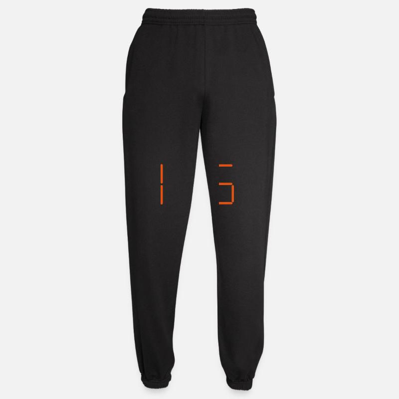 Horloge numérique 11:55 - Pantalon de jogging unisexe - noir
