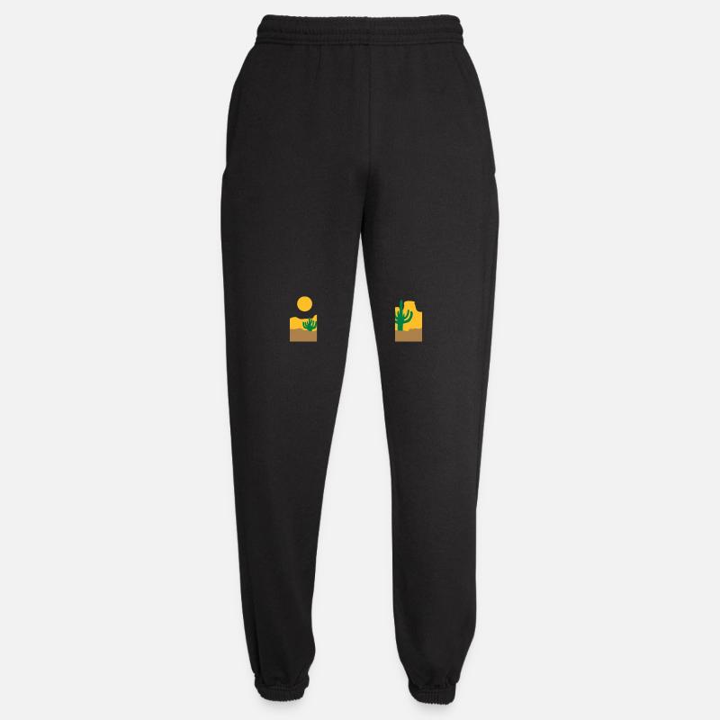 Landscape Desert Silhouette Skyline - Unisex Joggers - black