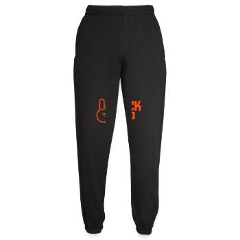 Fuck Pop Charts Musik Heavy Metal Hörner Handgeste - Unisex Jogginghose - Schwarz - Vorne - AI Model Female 172 light (172cm)