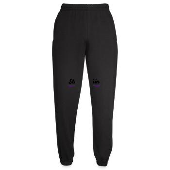 Tablier de cuisine chef étoilé - Pantalon de jogging unisexe - noir - Devant - AI Model Female 172 light (172cm)