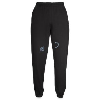 Date Mistakes Quote Logo - Unisex Joggers - black - Front - AI Model Female 172 light (172cm)