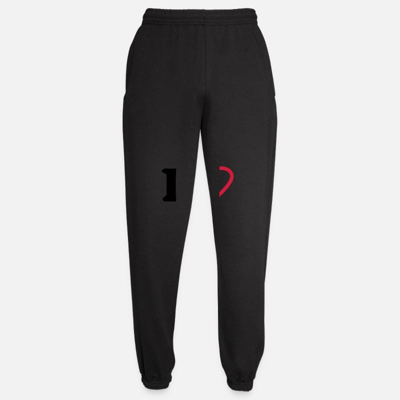 i love - Unisex Jogginghose - Schwarz