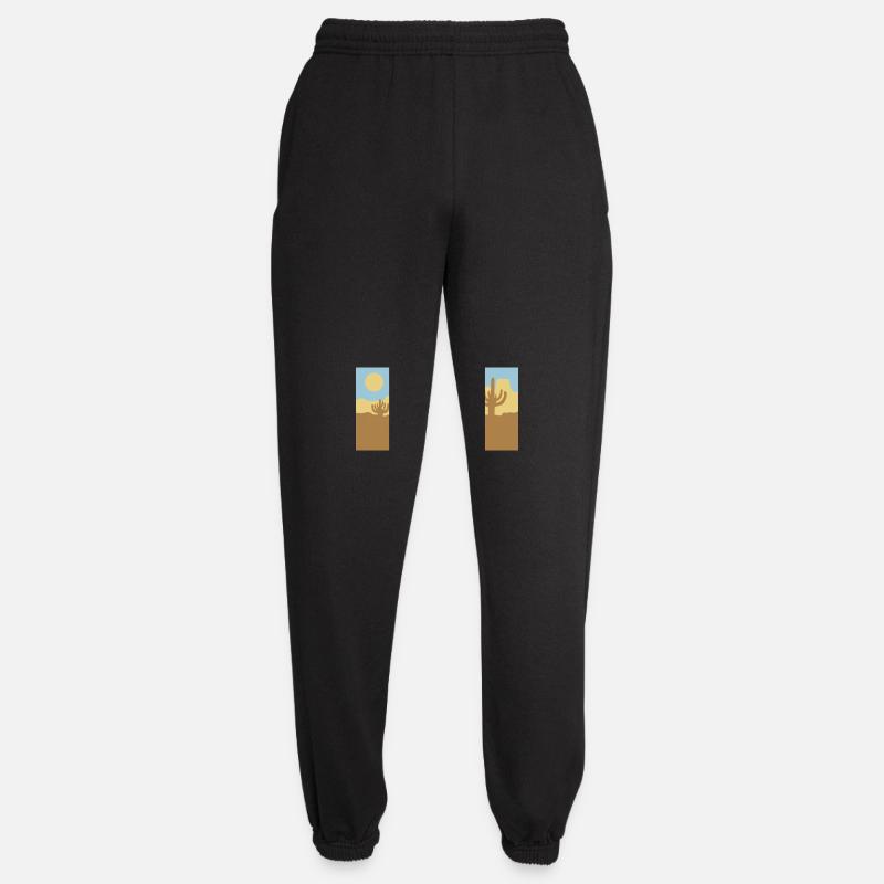 Paysage désertique Silhouette Skyline - Pantalon de jogging unisexe - noir